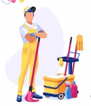 First Up Cleaning Services Vector Image with Bucket (1) (1) First Up Cleaning Services Vector Image with Bucket