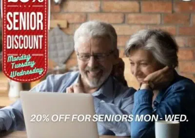 Senior Citizen 20% 0ff discount on First Up Cleaning Services