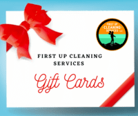 Gift cards available from First Up Cleaning Services